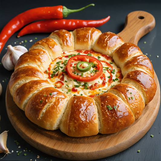 Hot Red Pepper and Garlic Roll Dip