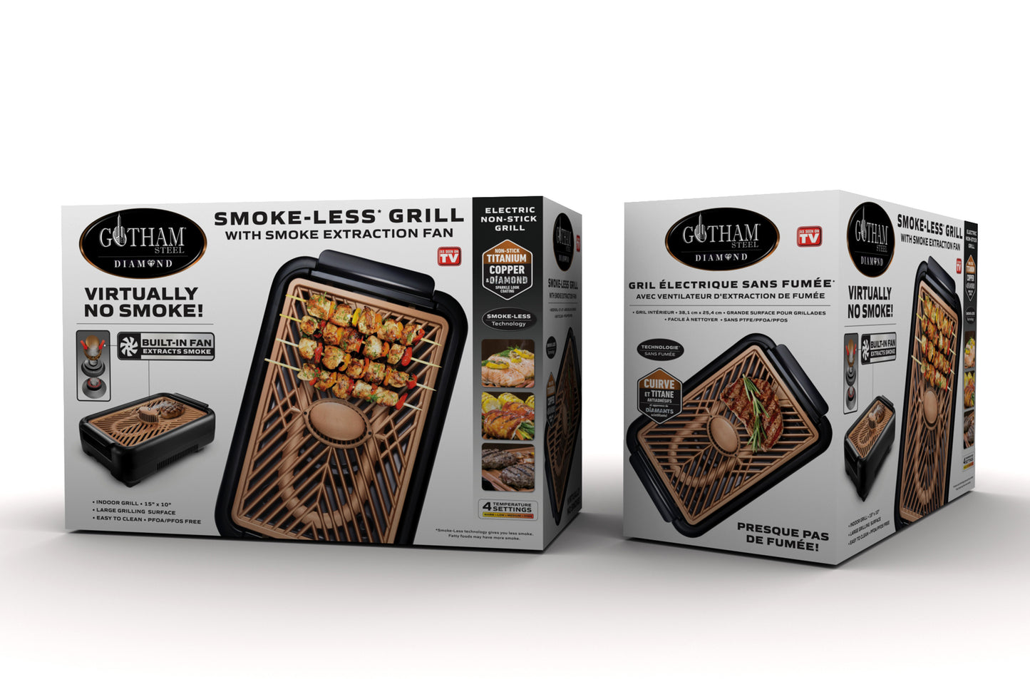 Gotham Steel Smokeless Grill with Fan