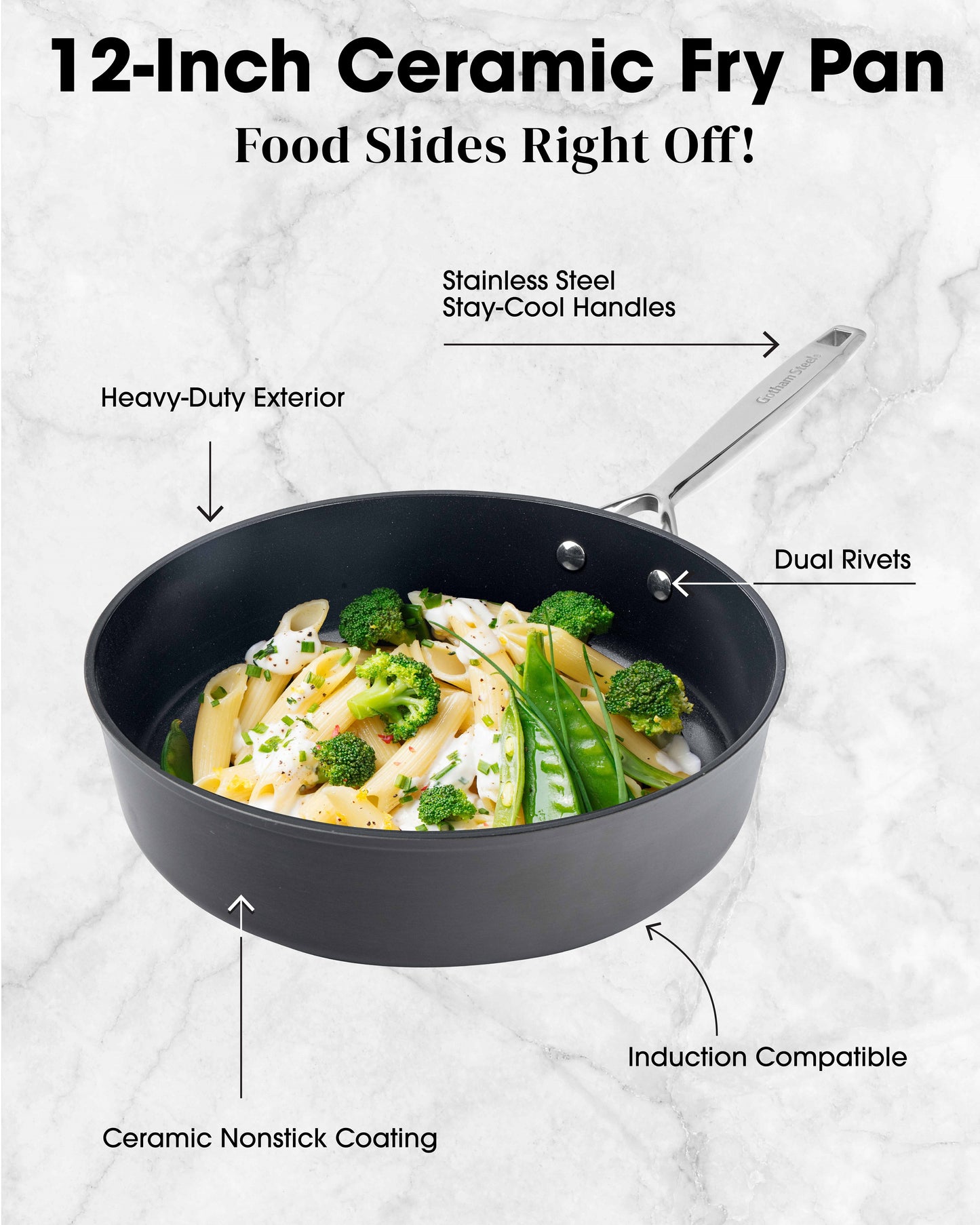 Pro Ultra Ceramic 4qt Sauté Pan & Lid