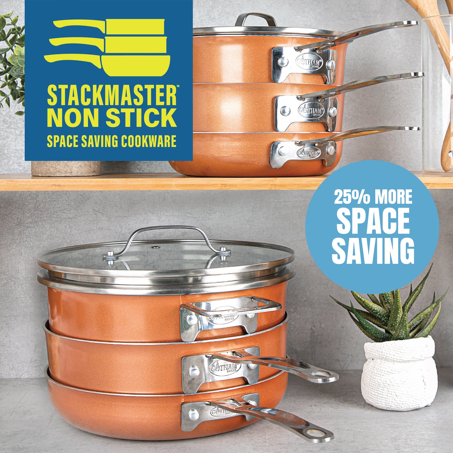 8-Piece Stackmaster Cookware Set