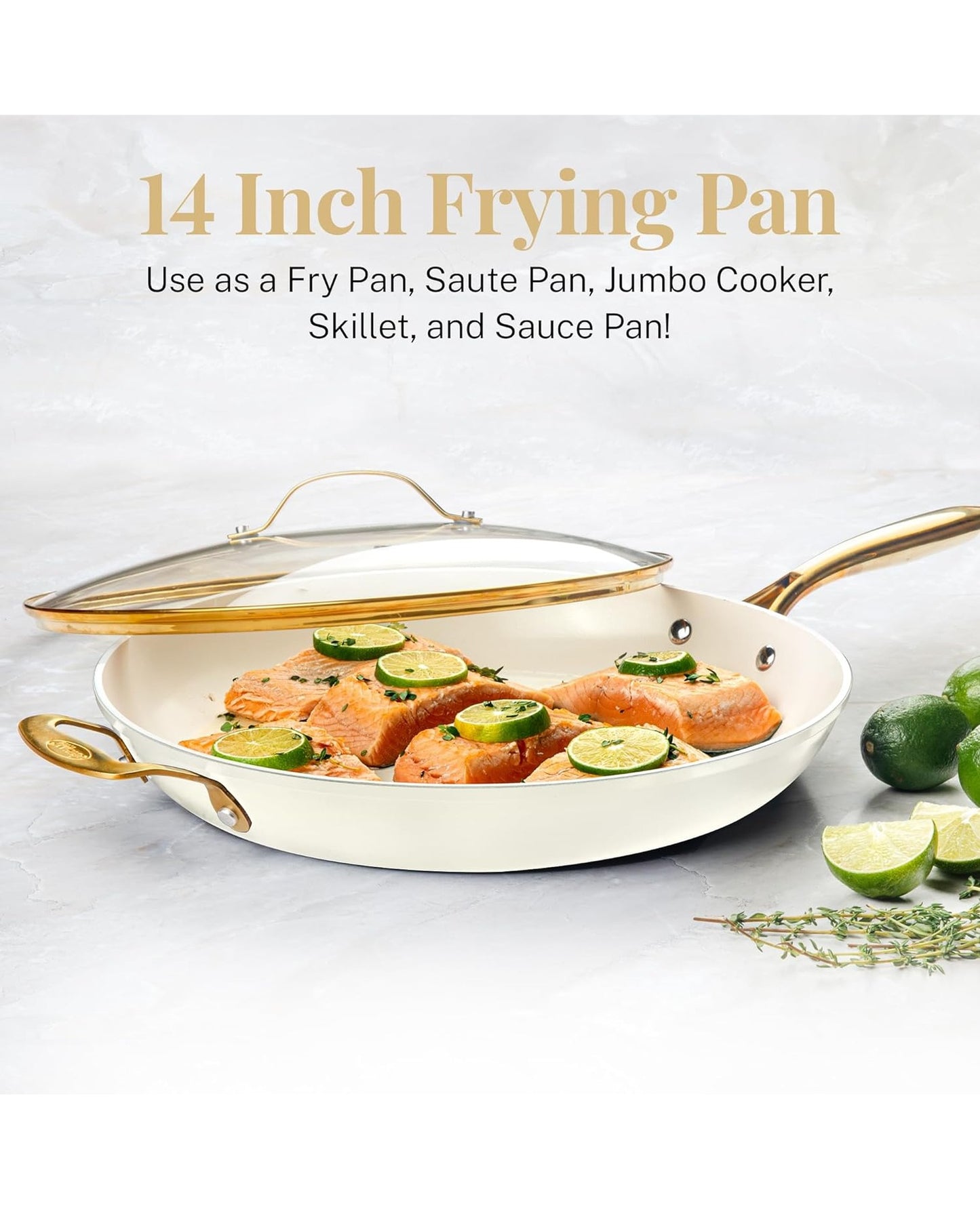 Natural Collection Frying Pan with Lid