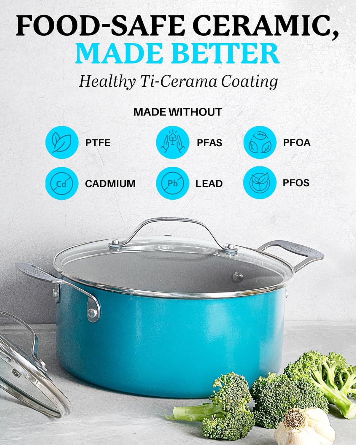 Aqua Collection 5 Qt Stock Pot