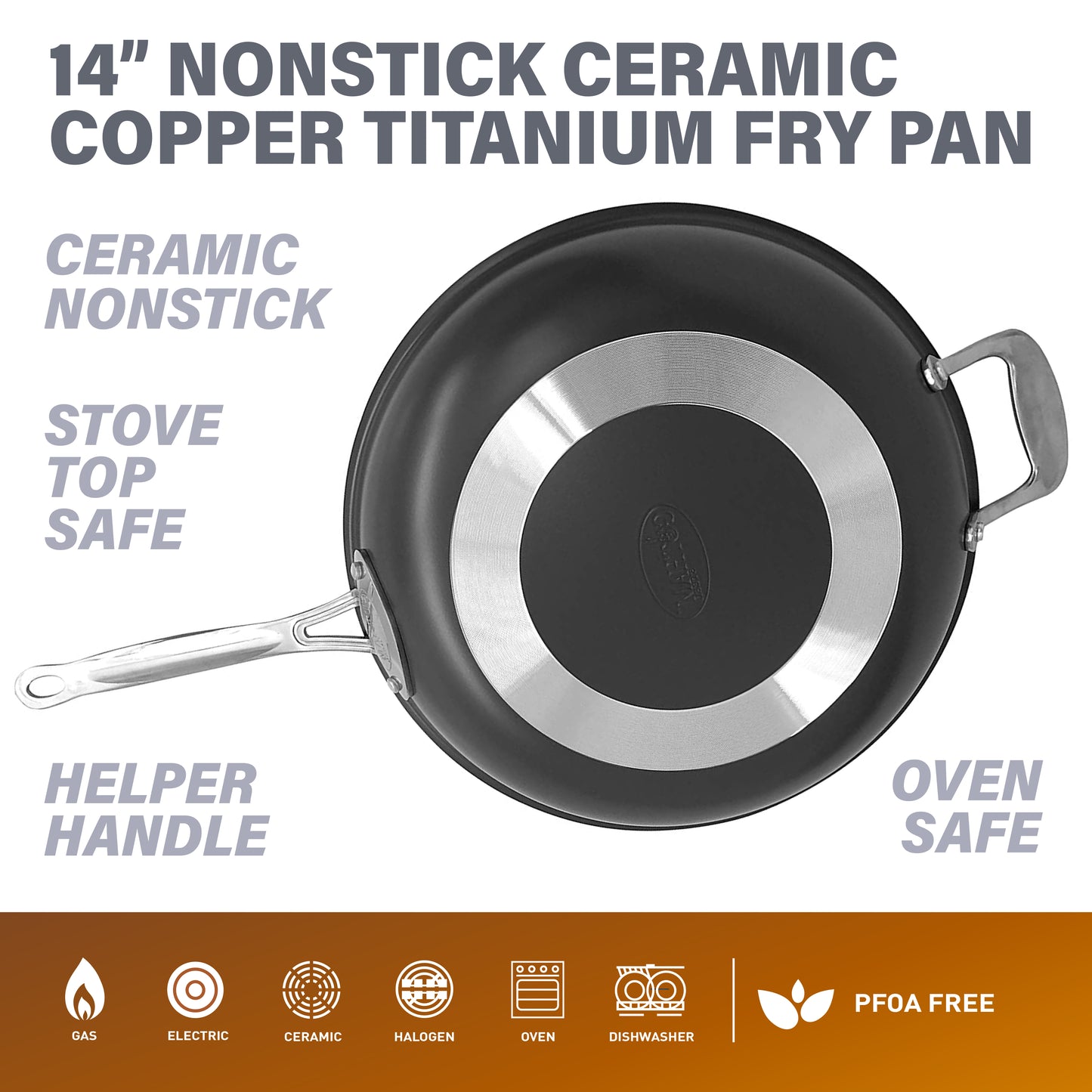 Signature Copper 14" Fry Pan