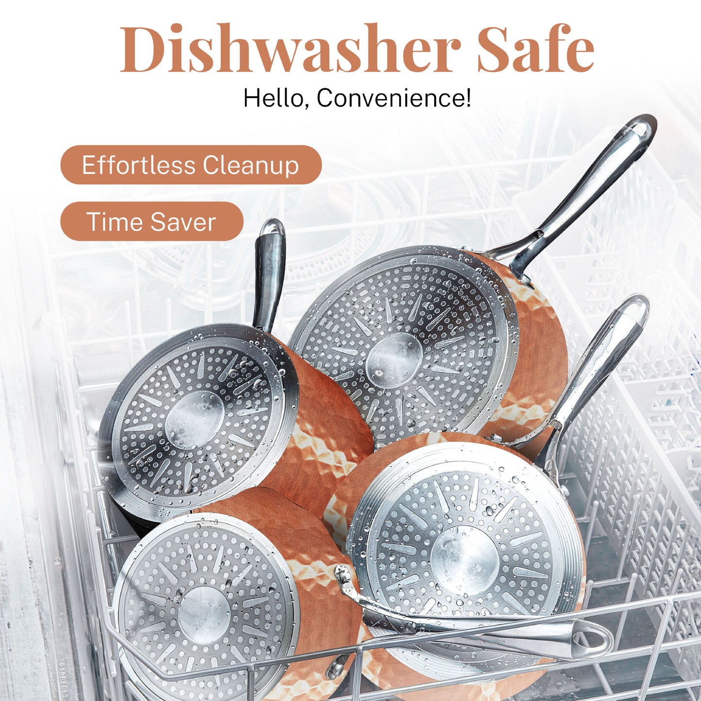 Hammered Copper Sauté Pan & Lid