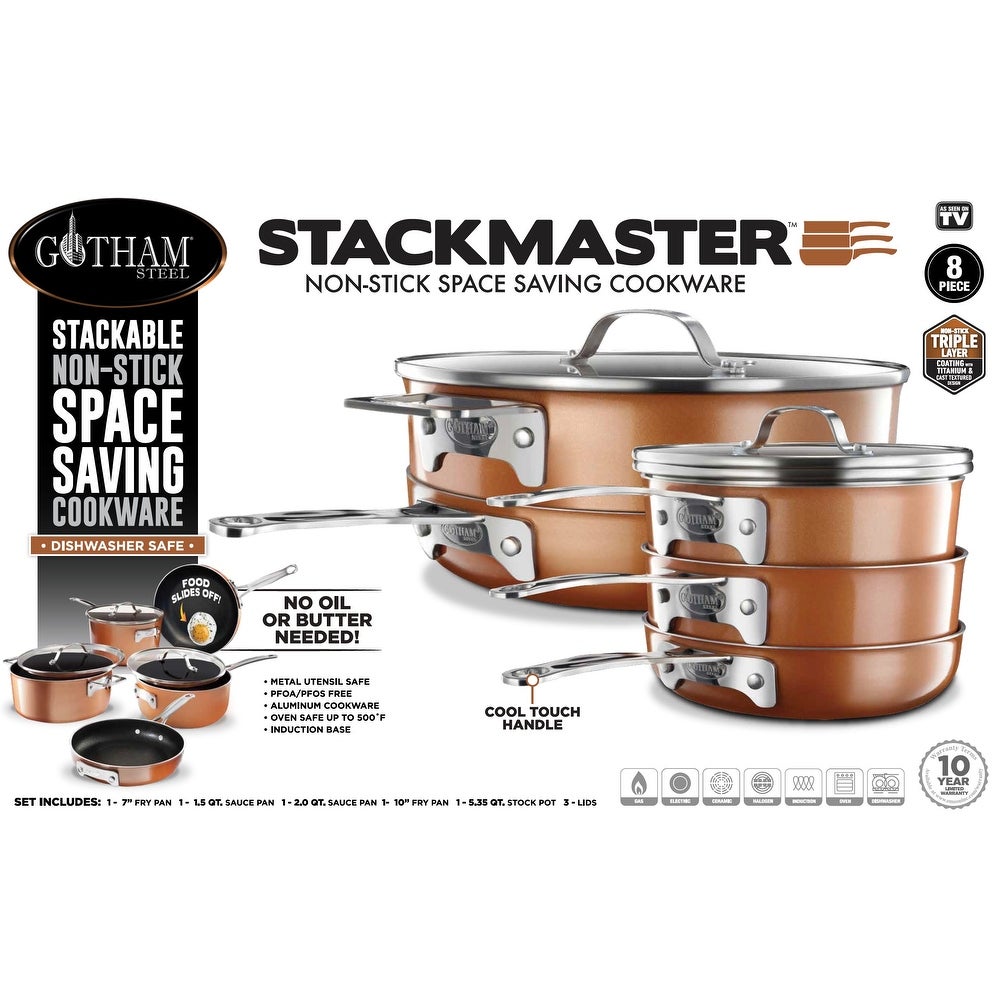 8-Piece Stackmaster Cookware Set