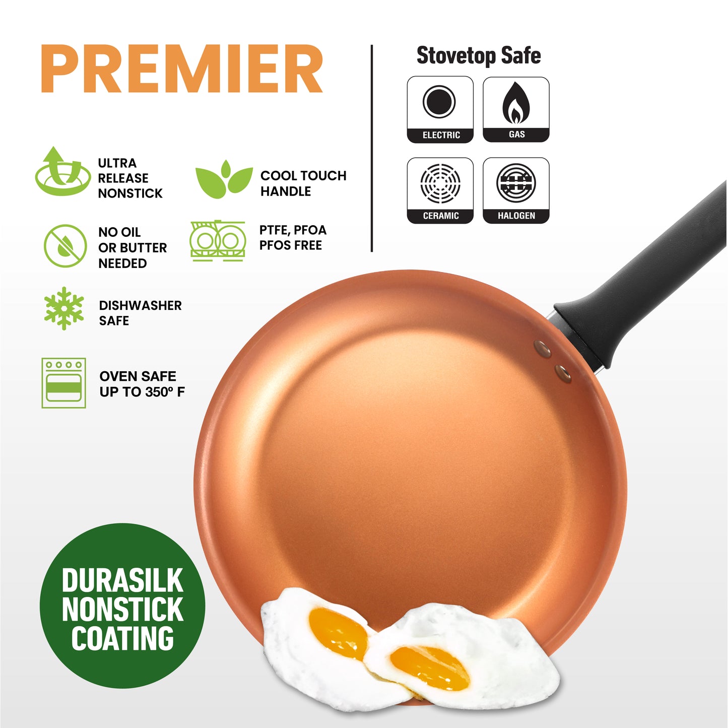 10-Piece Pro Premiere Hard Anodized Cookware Set