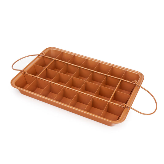 Gotham Steel Brooklyn Brownie - Baking Pan with 24 Dividers
