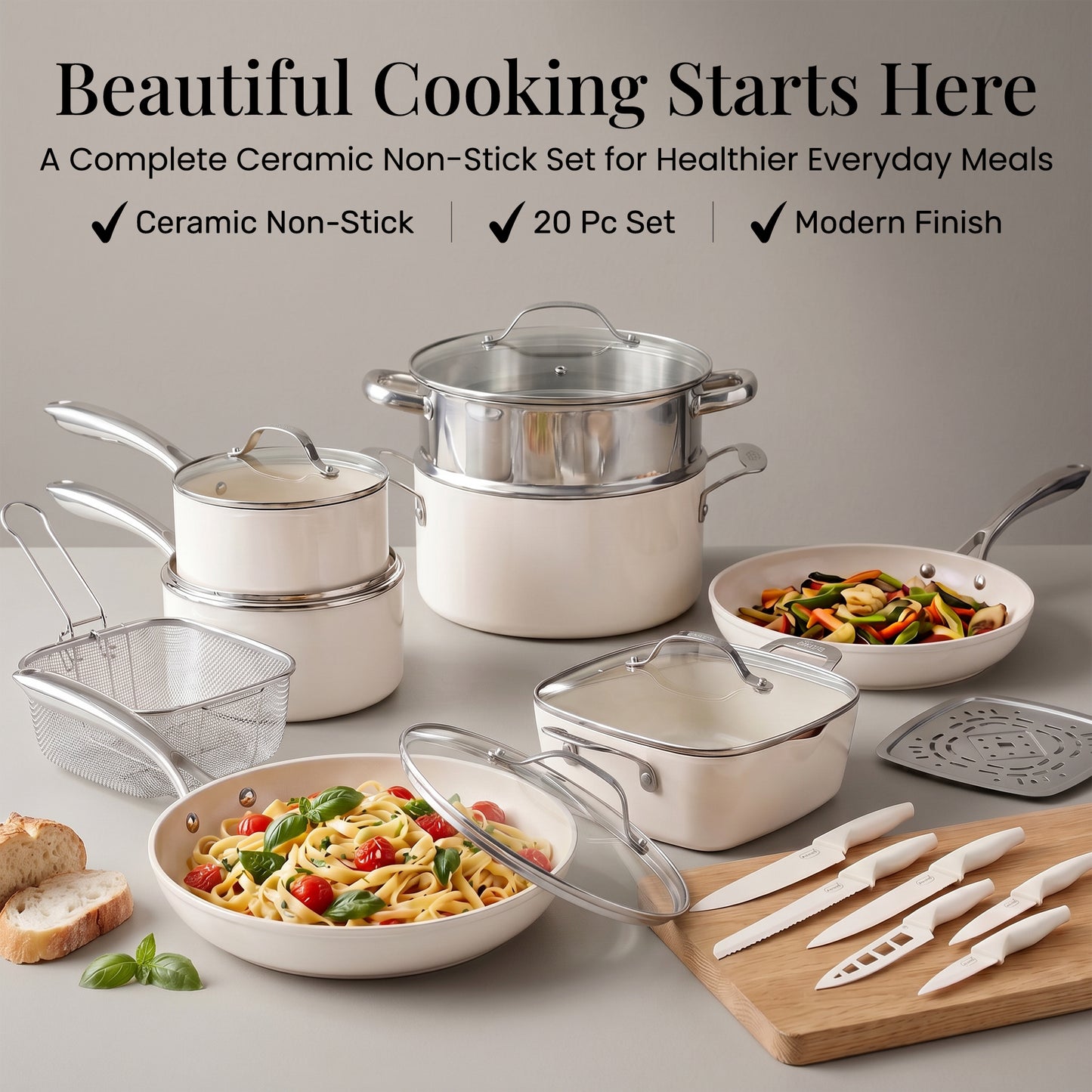 Natural Collection Cookware and NutriBlade Bundle