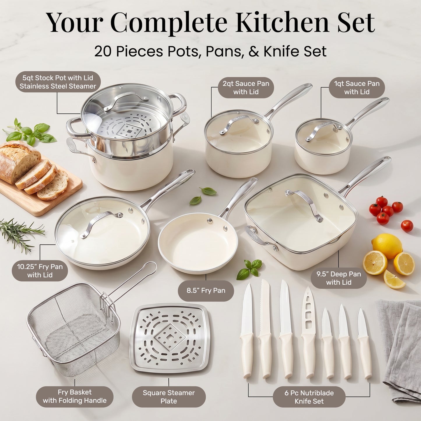 Natural Collection Cookware and NutriBlade Bundle