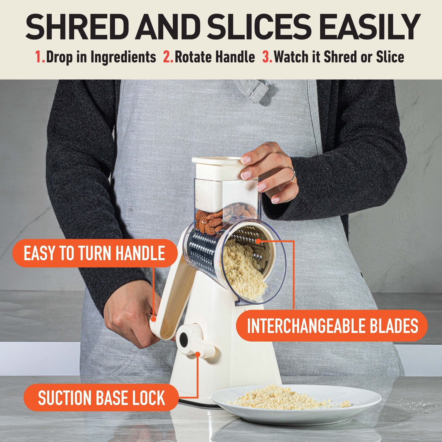 Pastel Collection Nutrislicer Rotating Mandoline