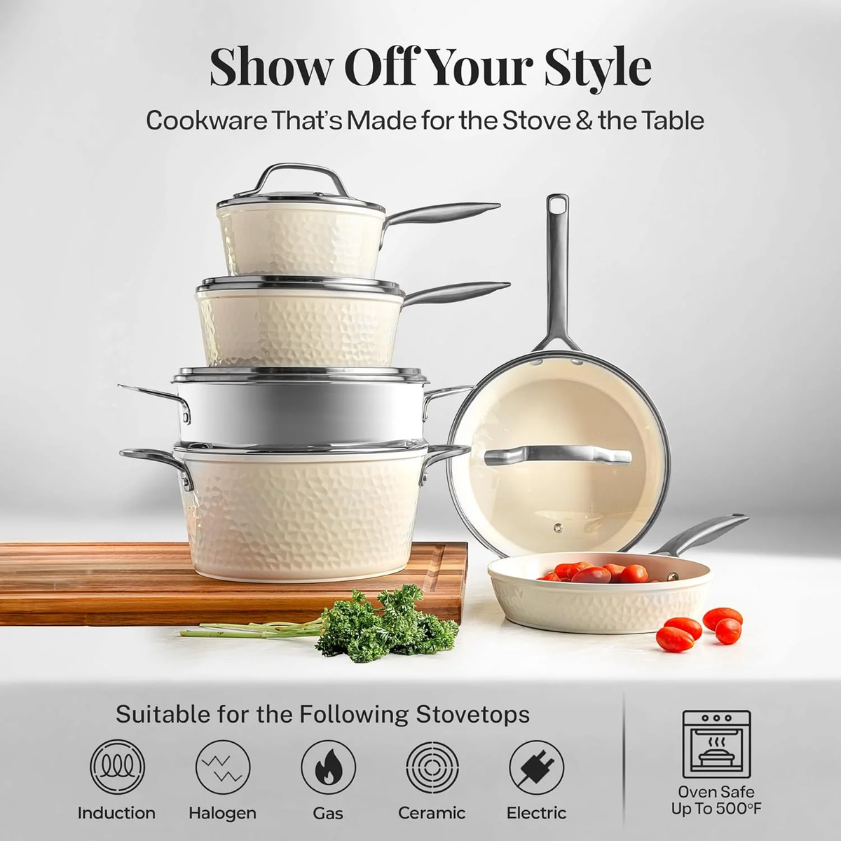 Pro Hammered Natural Collection Kitchen in a Box – Gotham Steel