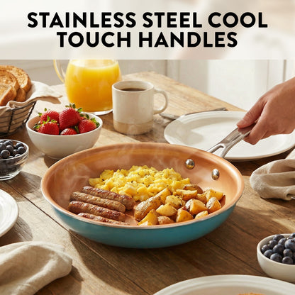 Gotham Steel 32 Pcs Cookware Set Bakeware and Food Storage Set Nonstick Pots and Pans Set