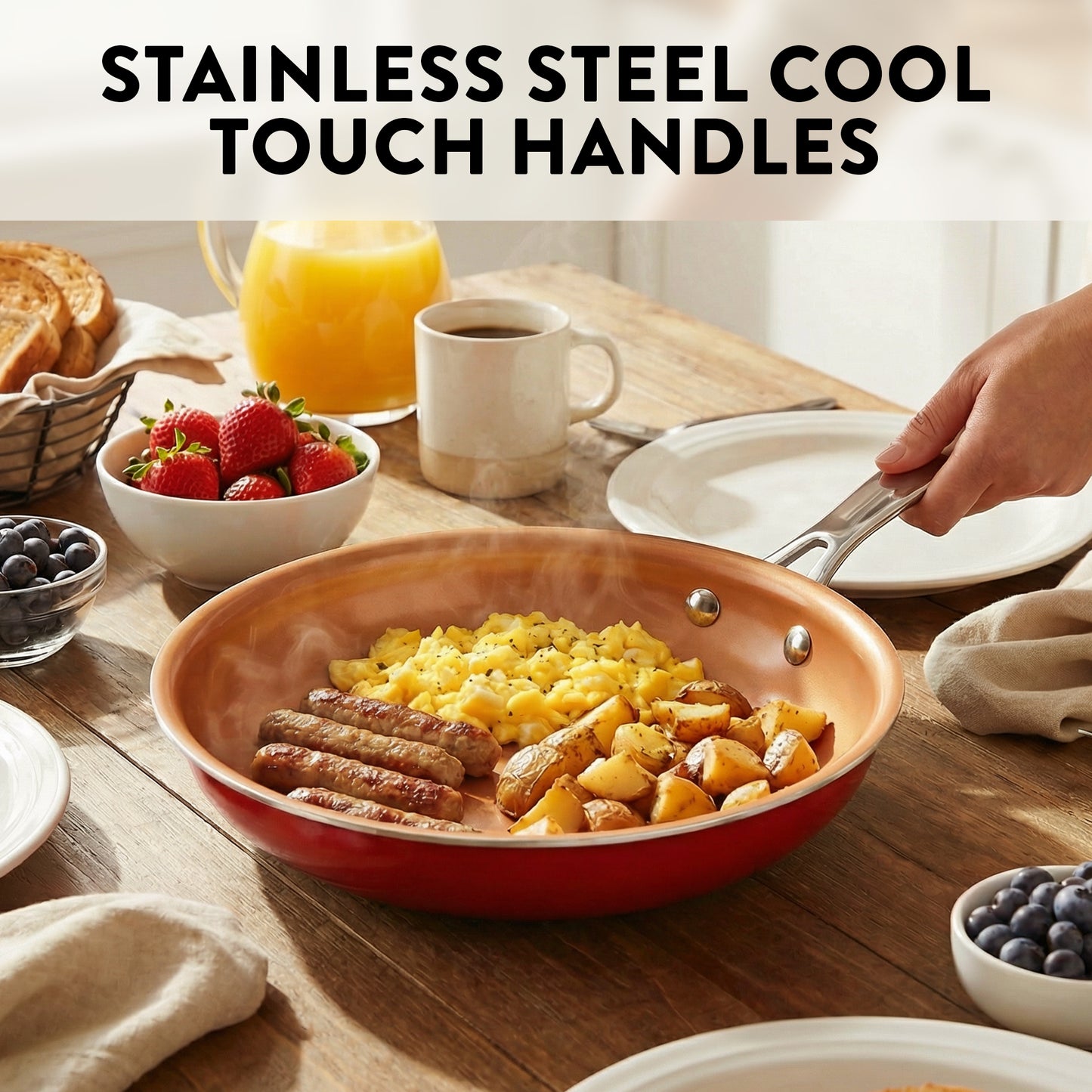 Gotham Steel 32 Pcs Cookware Set Bakeware and Food Storage Set Nonstick Pots and Pans Set