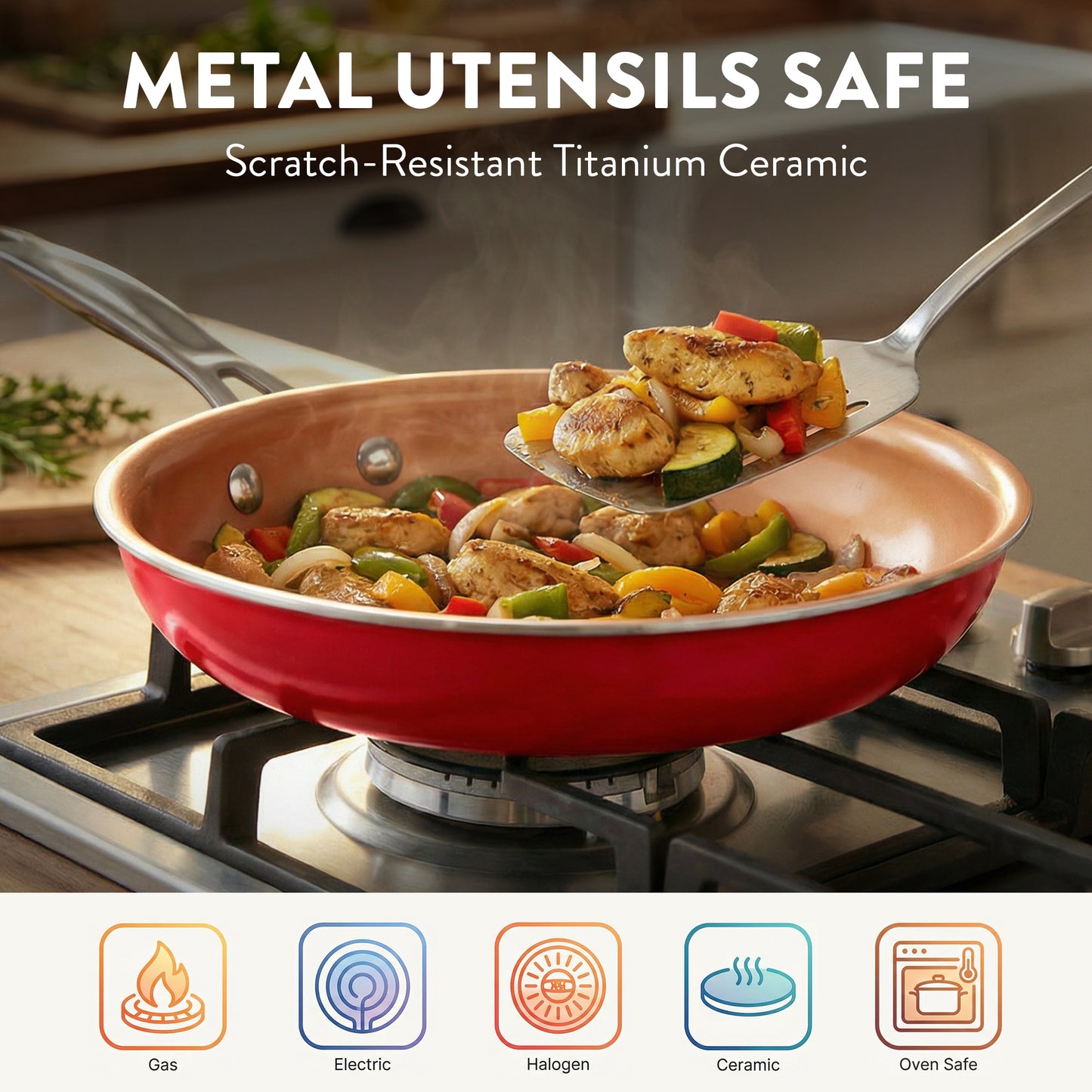 Gotham Steel 32 Pcs Cookware Set Bakeware and Food Storage Set Nonstick Pots and Pans Set