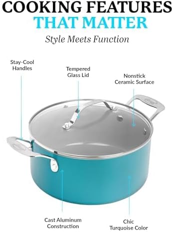 Aqua Collection 5 Qt Stock Pot
