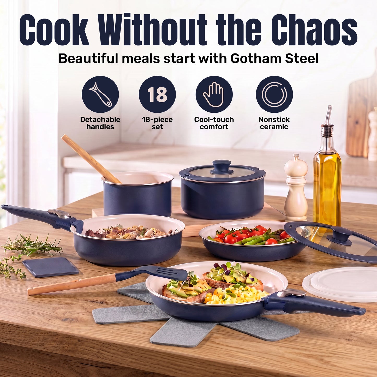 Pastel Collection Detachable Handle Bundle