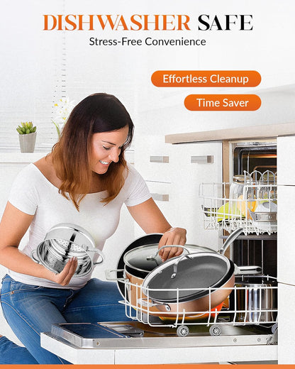 Cast Textured Sauté Pan with Lid