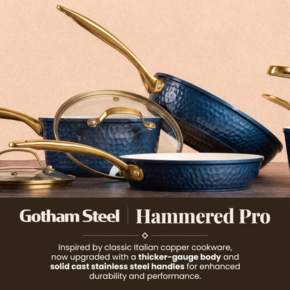 Pro Hammered Natural Collection Cookware Set