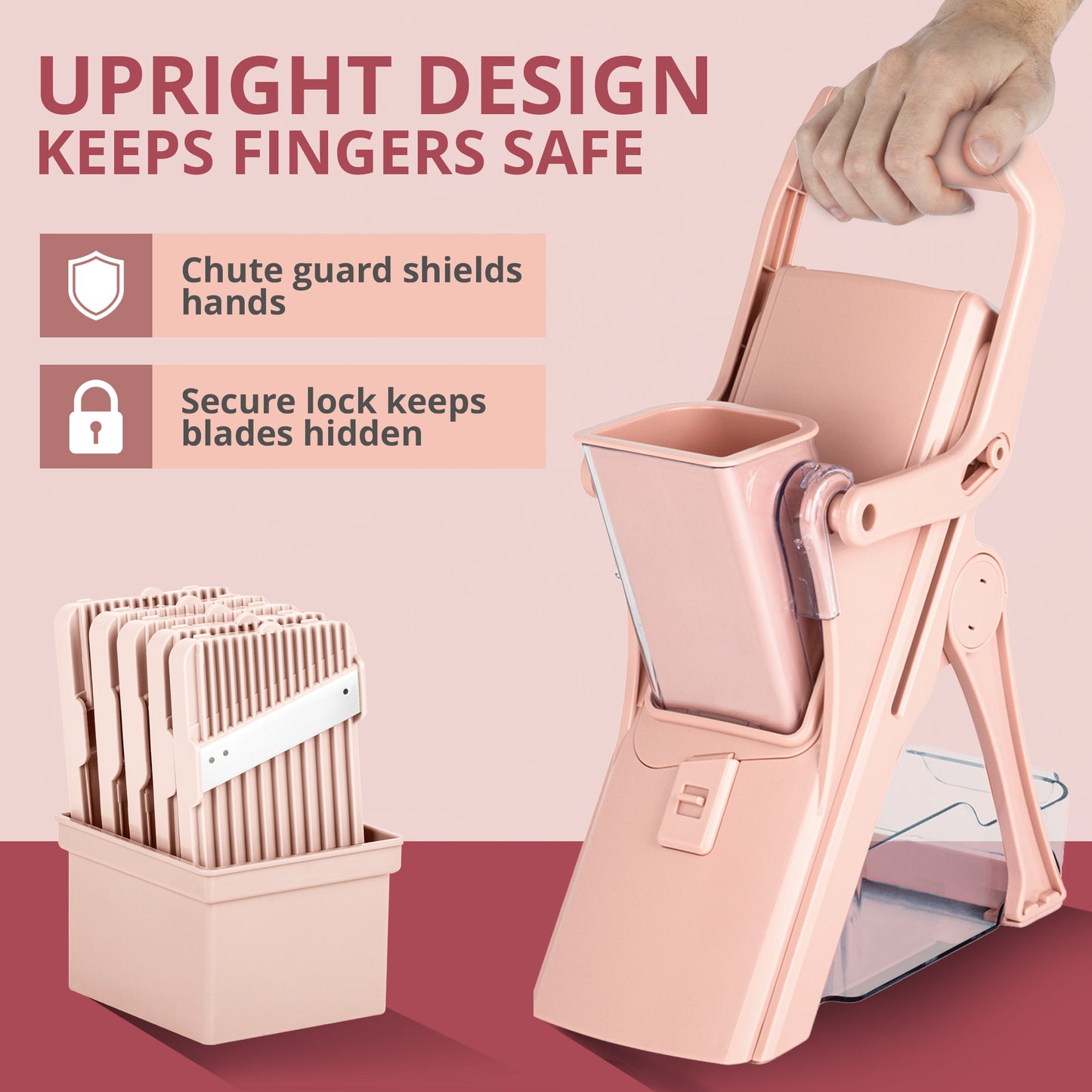 Pastel Collection NutriSlicer Upright Mandoline