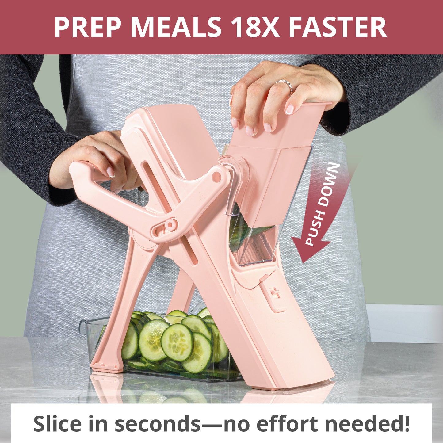 Pastel Collection NutriSlicer Upright Mandoline