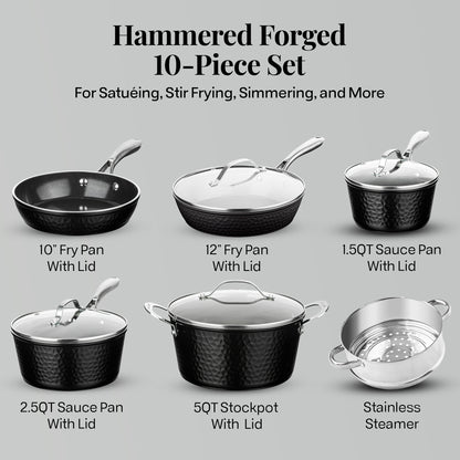 Hammered Ceramic Cookware Set