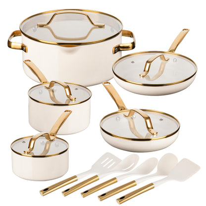 Modern Collection Cookware Bundle with Utensils