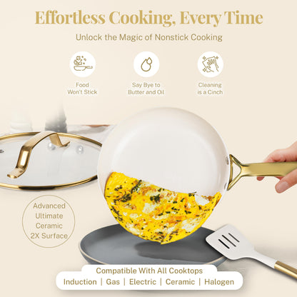 Modern Collection Cookware Bundle with Utensils