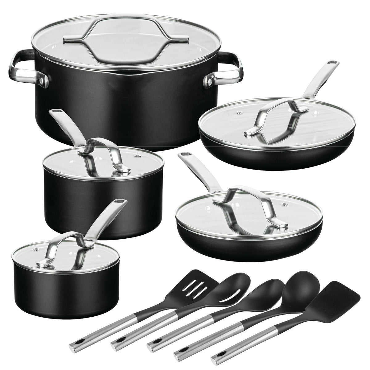 Modern Collection Cookware Bundle with Utensils