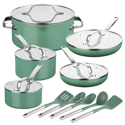 Modern Collection Cookware Bundle with Utensils