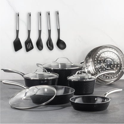 Hammered Black Cookware Bundle