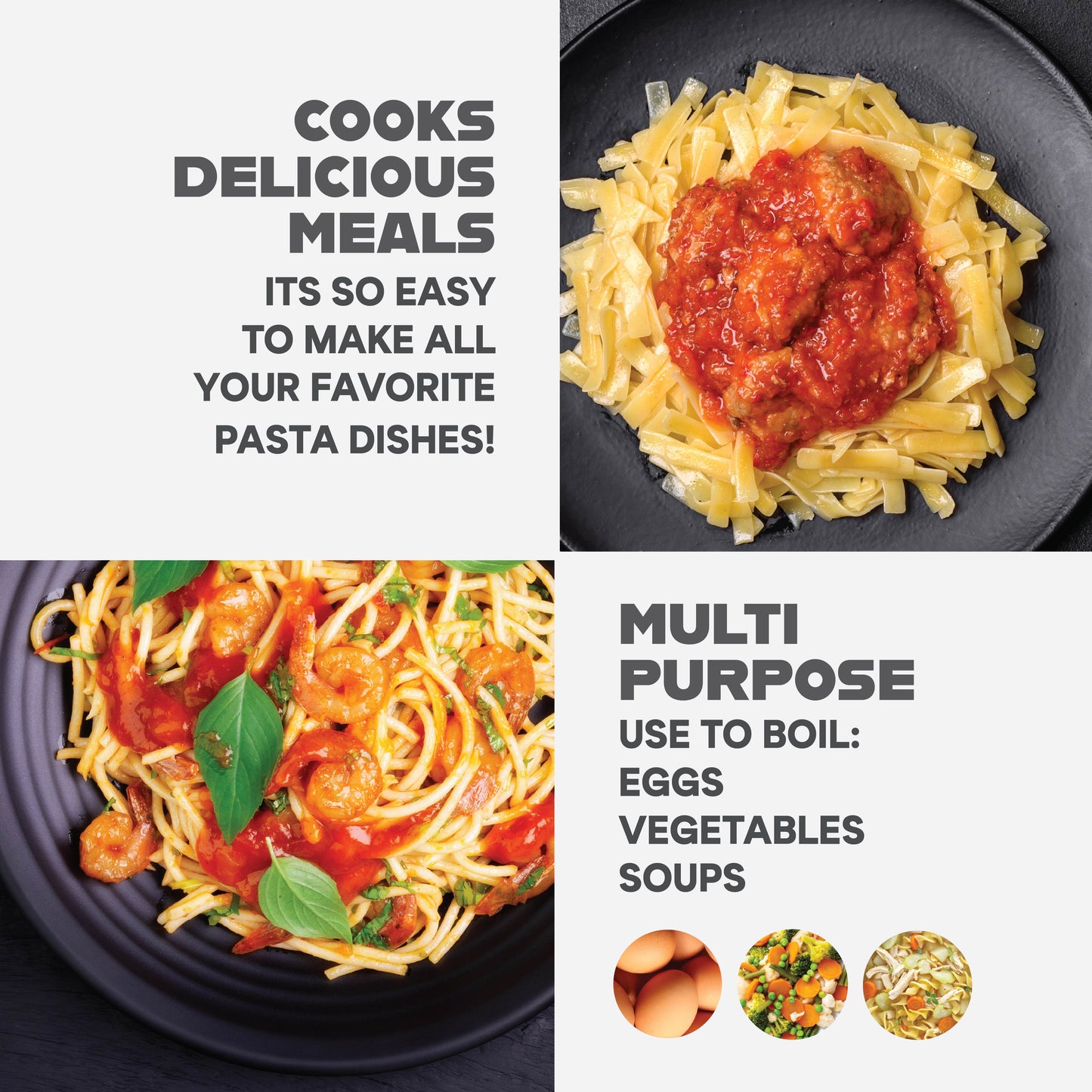 Stainless Steel Pasta Pot with Strainer Lid