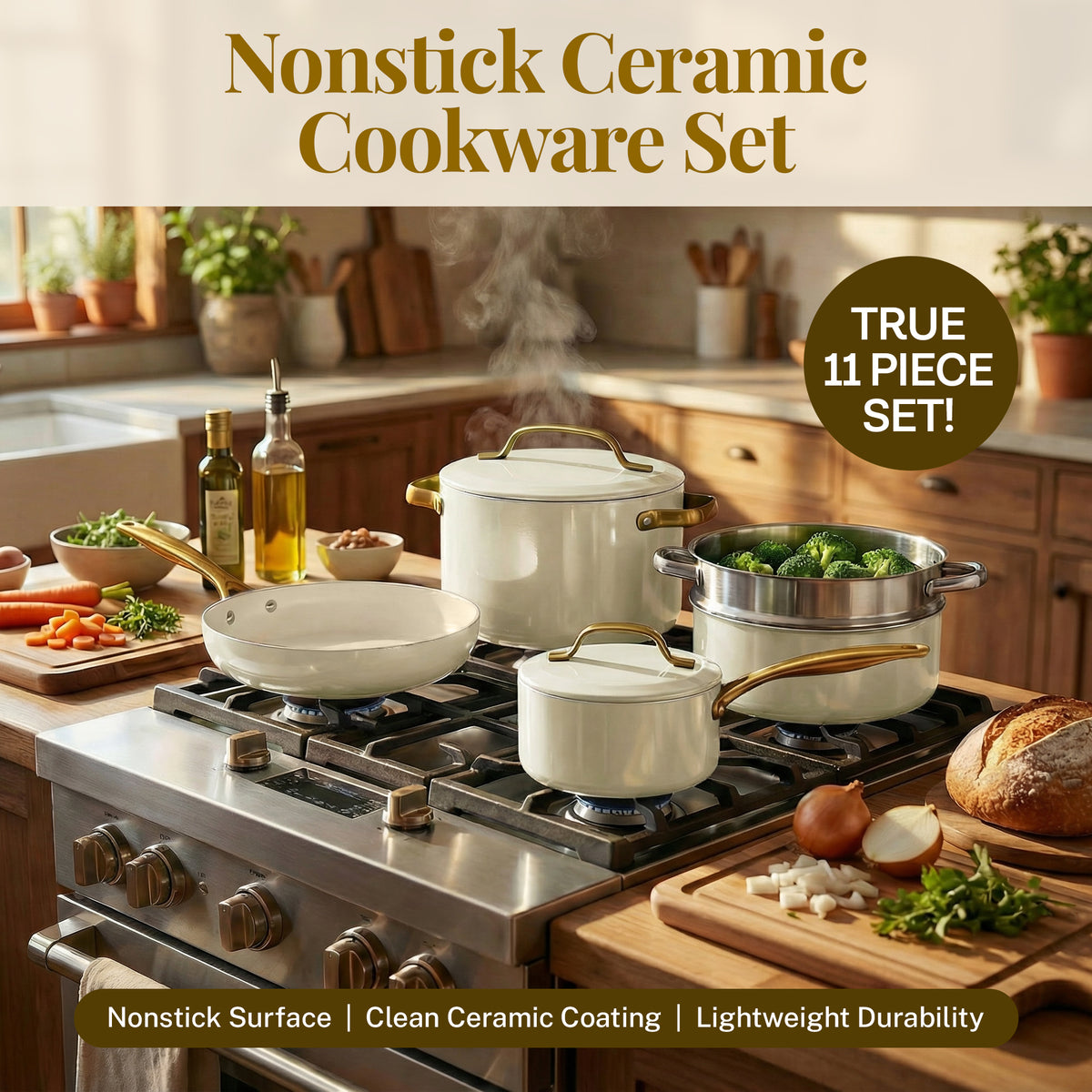 Gotham Steel 11pc Modern Collection Cookware Set