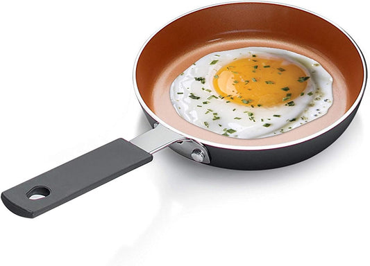 5.5'' Non Stick Ceramic Frying Pan, PFTE, PFOA, PFOS Free, Egg and Omelet Pan, Ultra Nonstick, Dishwasher Safe, Stay Cool Handle