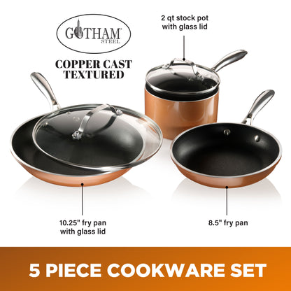 Copper Cast 5-Piece Cookware Set