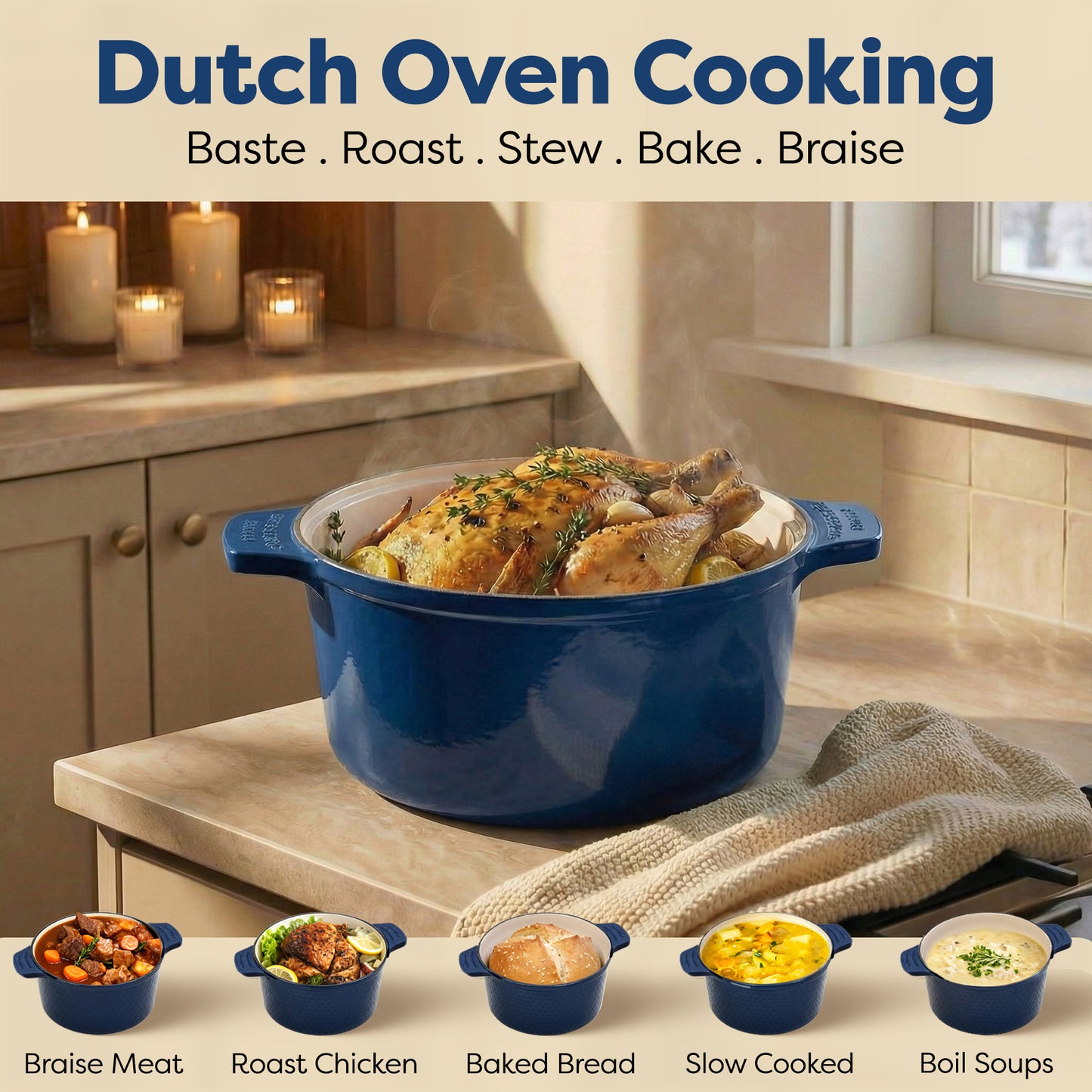5 Qt Ceramic Dutch Oven