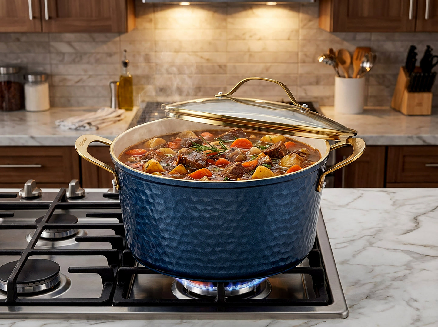 Hammered Ceramic Cookware Set