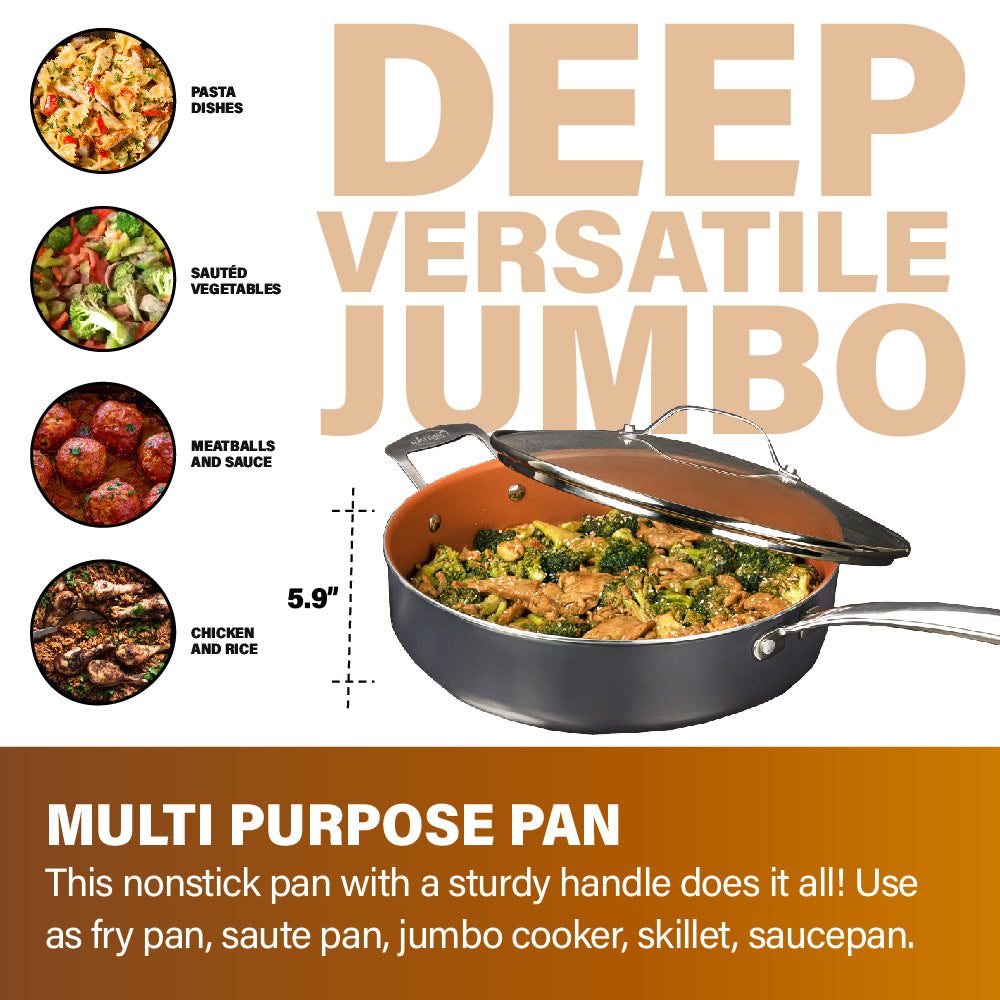 Signature Ceramic Sauté Pan with Lid