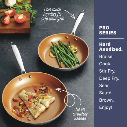 Pro Hard Anodized 8-Piece Cookware Set