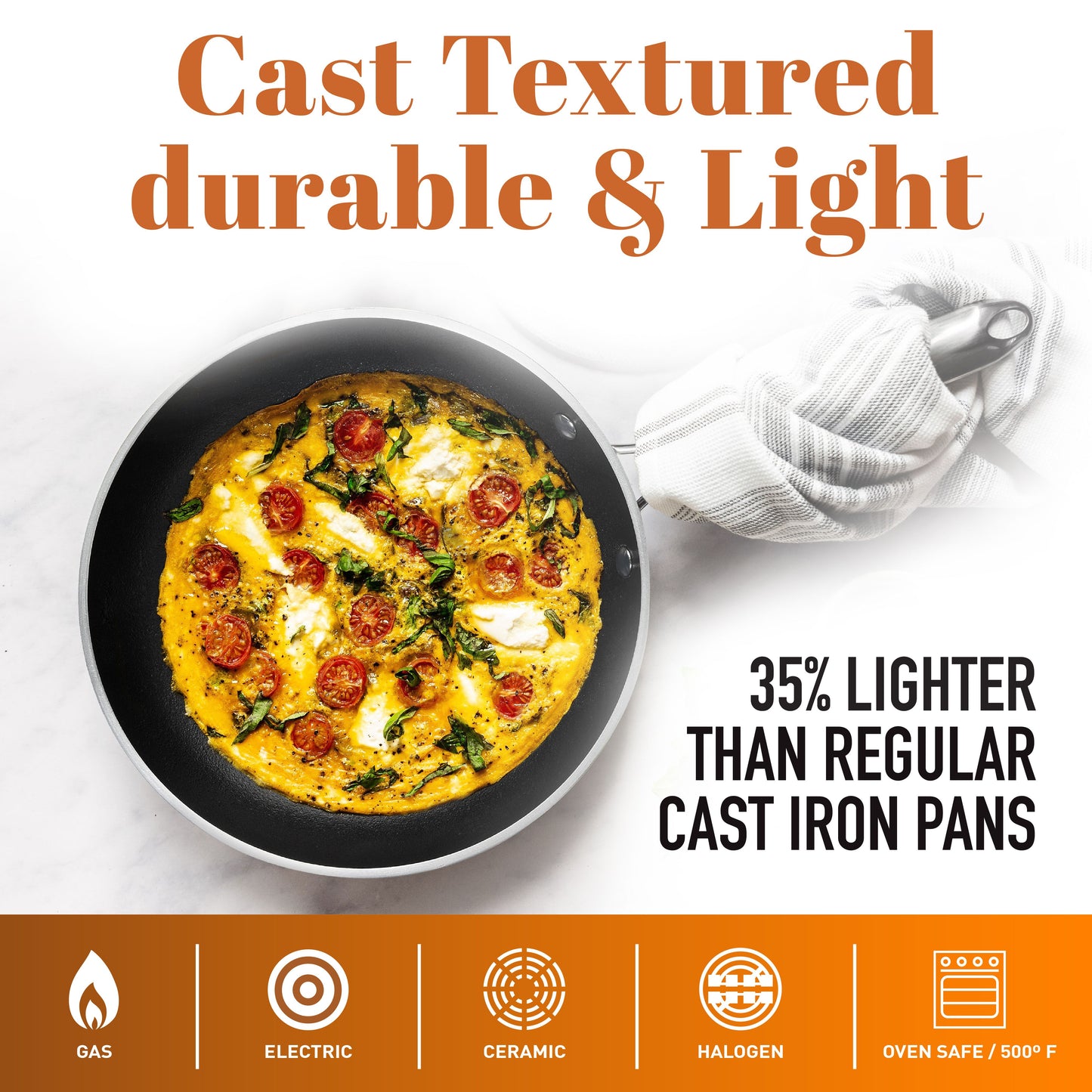 Copper Cast 5-Piece Cookware Set