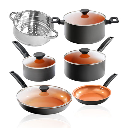 10-Piece Pro Premiere Hard Anodized Cookware Set