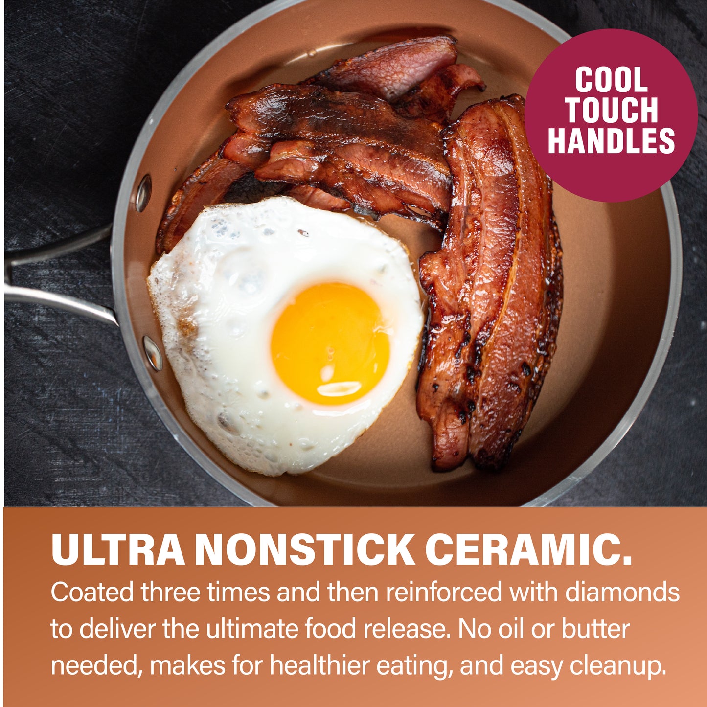 Hammered Copper Cookware Set