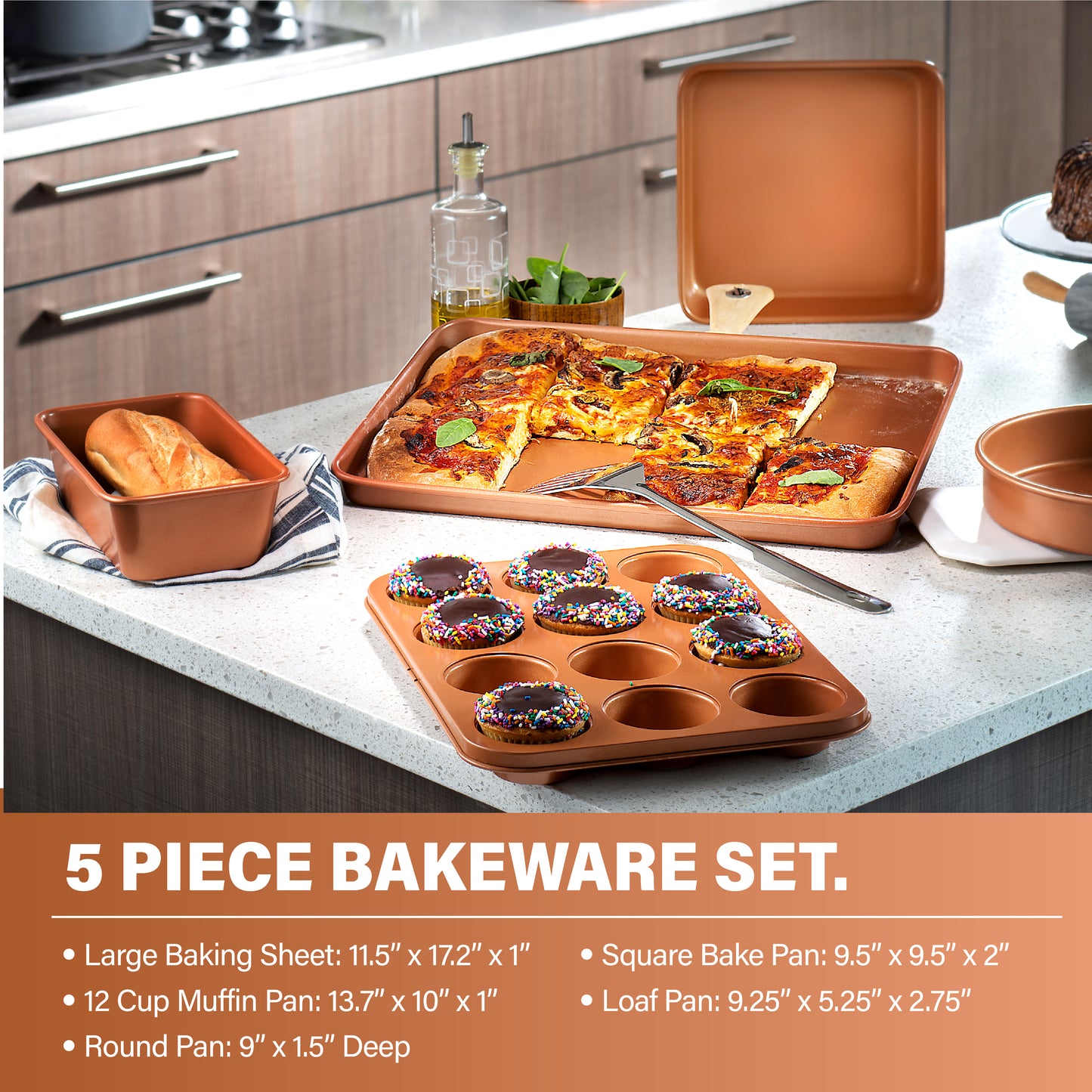 Hammered Copper Kitchen in a Box